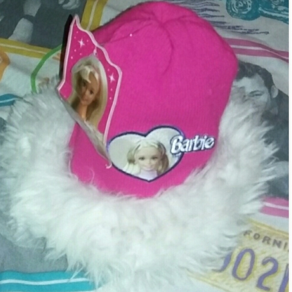 New 1998 Barbie Mattel Winter Beanie Hat Cap 90s